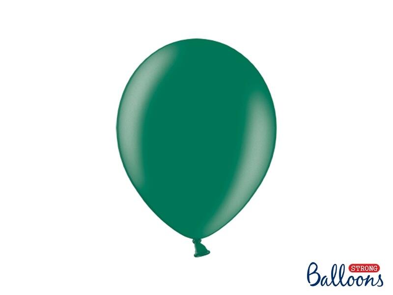 Partyloon Naturlatex-Luftballons – 50 Stück, 27 Cm, Grün & Weiß, Für Luft & Helium, Made In EU